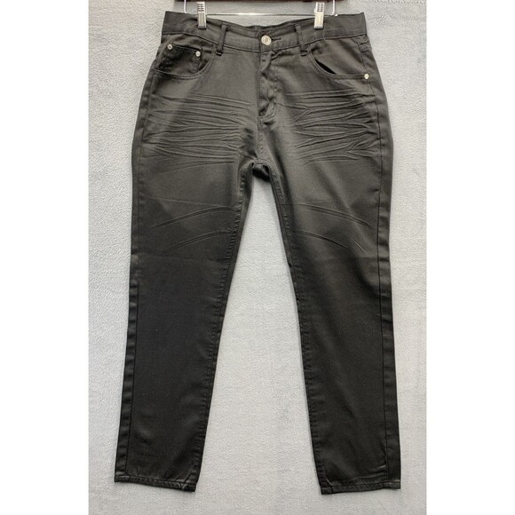 Reset Denim Light Weight Jeans Men's Size 34X32 Black Whiskering - Picture 1 of 16
